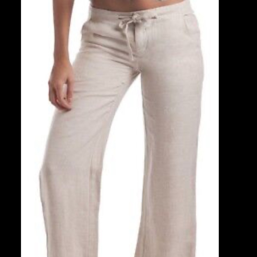 Tan linen pants